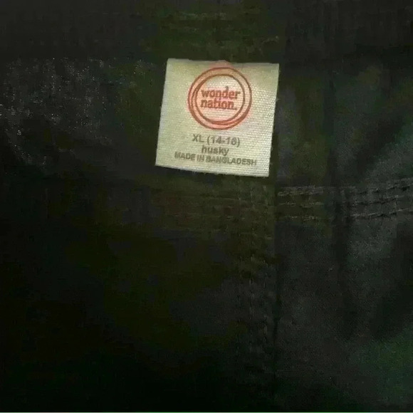 Wonder Nation XL Husky Kid Tough Core Shorts Black School Uniform - Picture 3 of 3